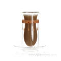 High borosilicate double wall glass cup